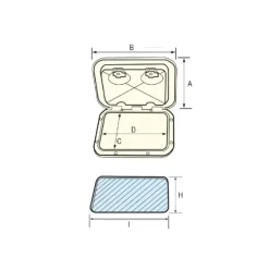 Discount Nuova Rade Trappe Top Line spécial gaz 370 x 390 mm