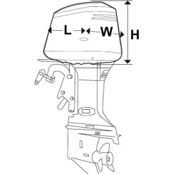 New Oceansouth Housse capot moteur Hors-Bord
