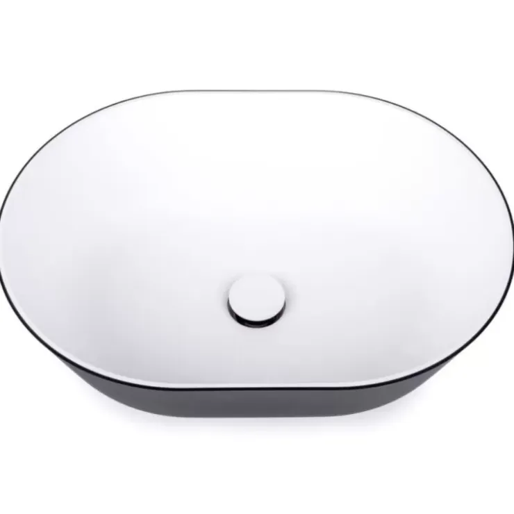 Outlet Ocritech Lavabo ovale à poser bicolore