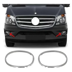 Discount OMAC Cerclage feux antibrouillard AV Inox Sprinter 2 et Crafter 1