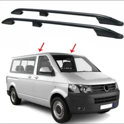 Hot OMAC Rails de toit noir VW T5 / T6