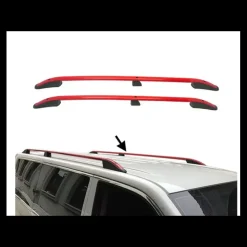 Outlet OMAC Rails de toit rouge VW T6 L2