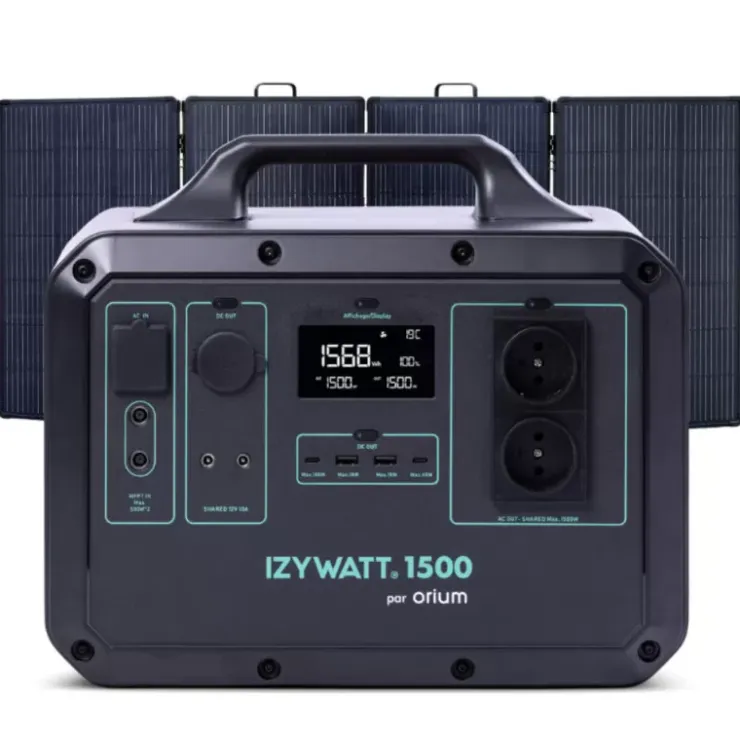 New Orium Pack IZYWATT 1500 + Panneau solaire pliant 315W