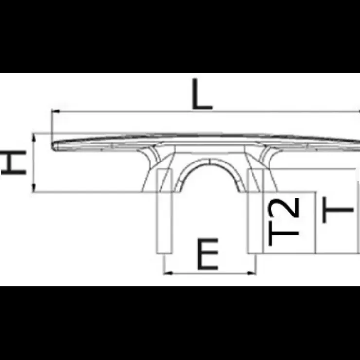 Osculati Aero taquet aluminium