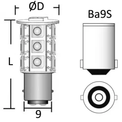 Discount Osculati Ampoule LED 12 V | Culot BA9S