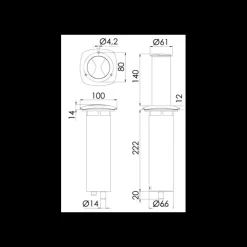 Hot Osculati Aurora Lampe led escamotable