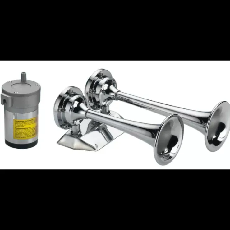 Outlet Osculati Avertisseur chromé avec 2 cornes 12/24 V