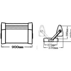 Osculati Banquette double Reverso