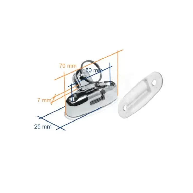 Clearance Osculati Base à chape articulé 180° axe ø 6