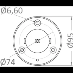 Discount Osculati Base encastrée pour mât carbone ø 38 mm