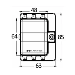 Sale Osculati Boîte porte-fusibles enfichable mini
