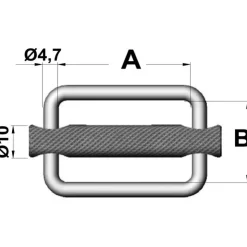 Osculati Boucle inox haute résistance