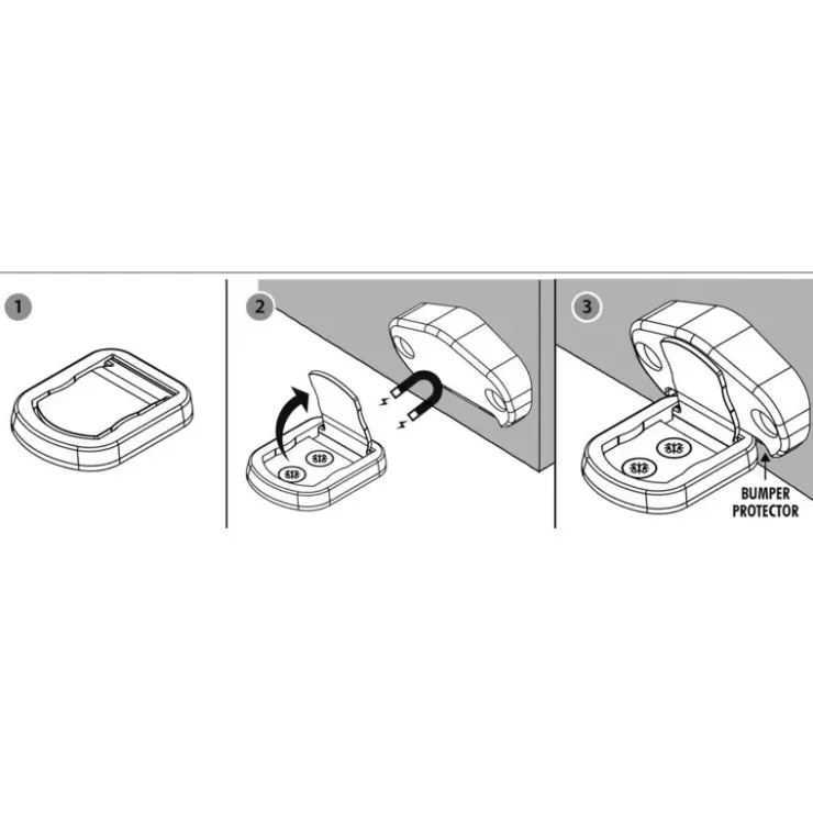 Sale Osculati Butée de porte magnétique