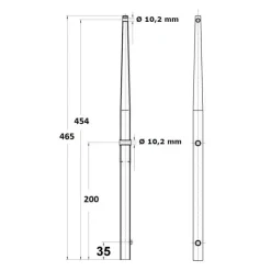 Discount Osculati Chandelier 465 tête sphérique inox