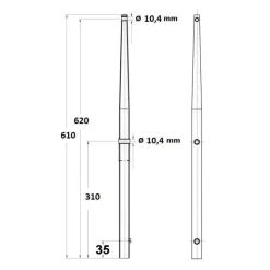 Discount Osculati Chandelier 620 tête sphérique inox