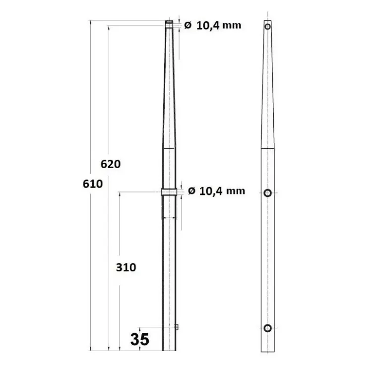 Discount Osculati Chandelier 620 tête sphérique inox