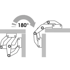 Clearance Osculati Charnière autoporteuse