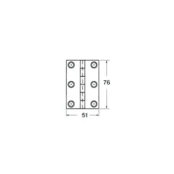 Sale Osculati Charnière inox à tiges filetées 1,7 mm