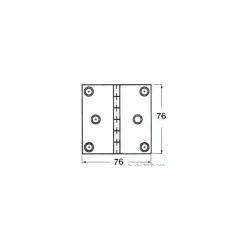 Sale Osculati Charnière inox à tiges filetées 1,7 mm