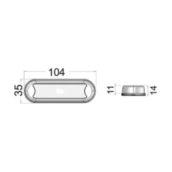 Best Osculati Compact LED | 104 x 35 mm