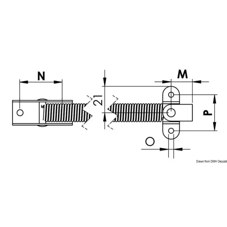 Osculati Compas inox à ressort 220mm C