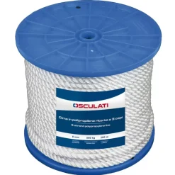 Online Osculati Cordage 3 torons polypropylène blanc