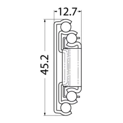 Outlet Osculati Coulisse inox fermeture freinée
