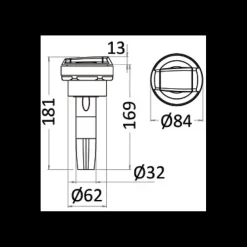 Outlet Osculati Douchette Saturne + mitigeur | Horizontale