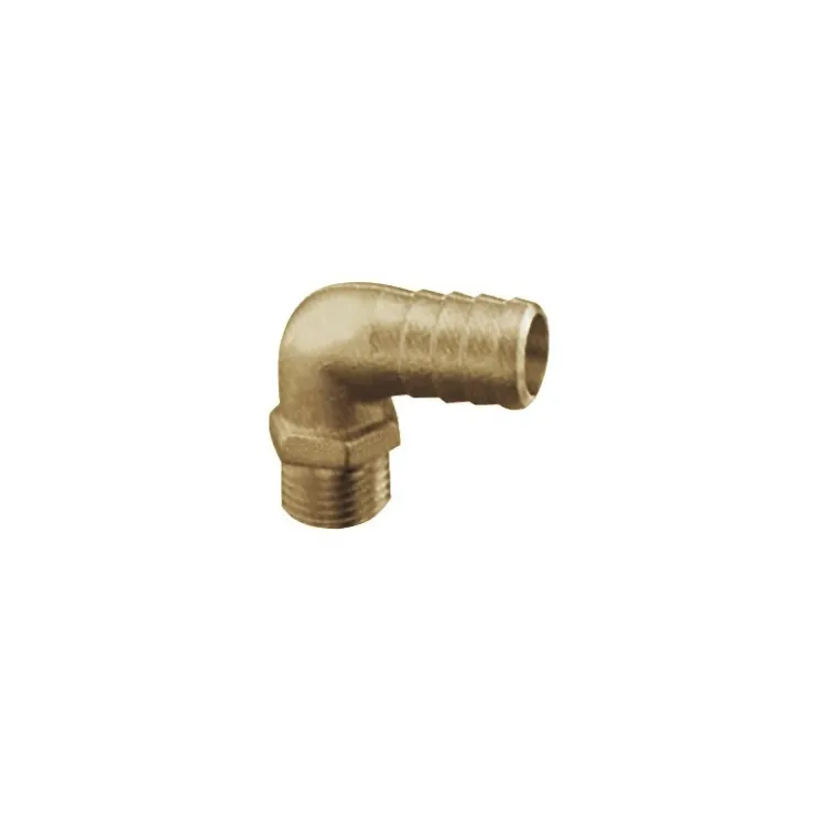 Clearance Osculati Embout cannelé laiton | coudé 90° | fileté mâle