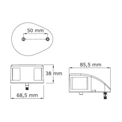 Hot Osculati Feu de navigation Mouse Deck