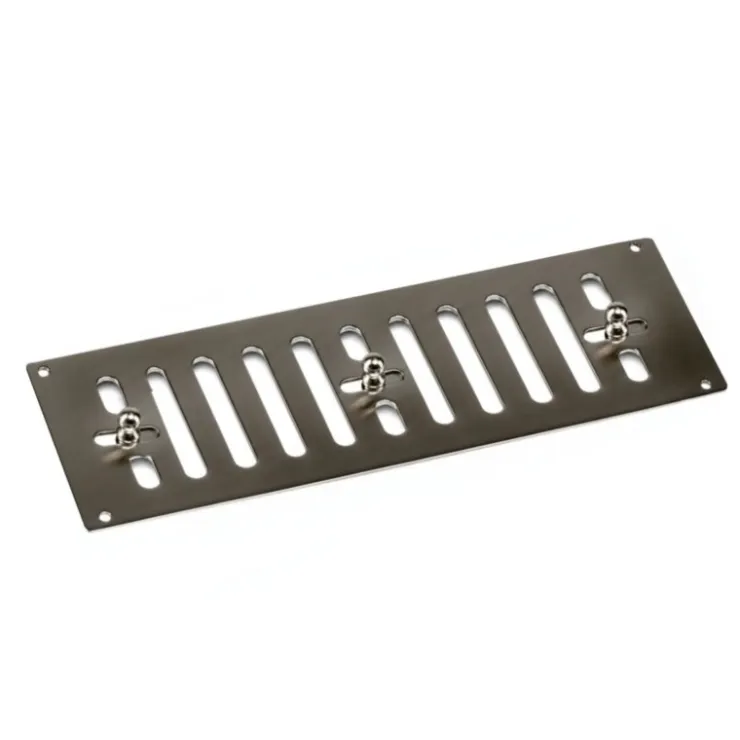 Osculati Grille à fermeture inox avec ou sans moustiquaire | 229 x 76 mm