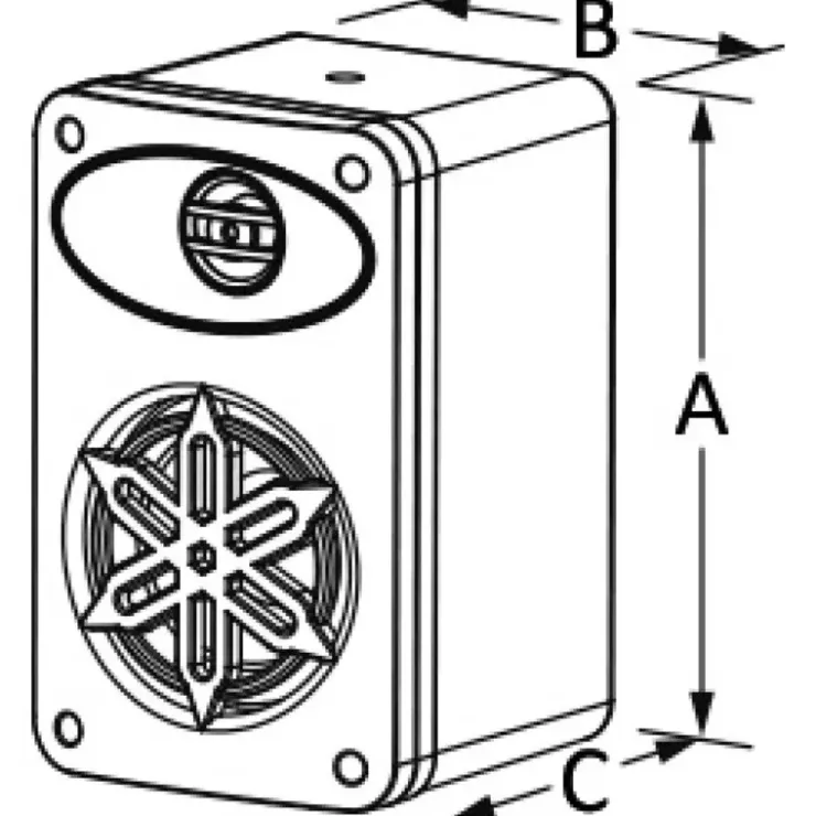Clearance Osculati Haut-parleur sur caisson 3" - 160 W
