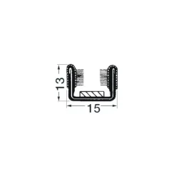 Sale Osculati Joint de vitre coulissante 15 mm - la bobine