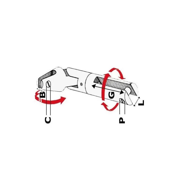 Outlet Osculati Jonction A / C double articulation