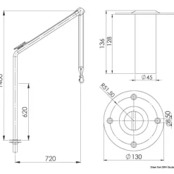 Online Osculati Kit 2 bossoirs inox 120 Kg