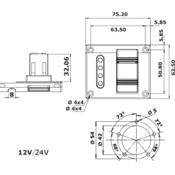 Outlet Osculati Kit indicateur + sonde eaux noires