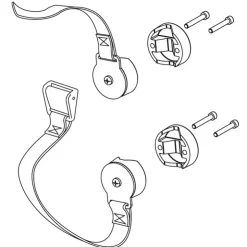 Clearance Osculati Kit sangles support SUP ou passerelle sur balcon