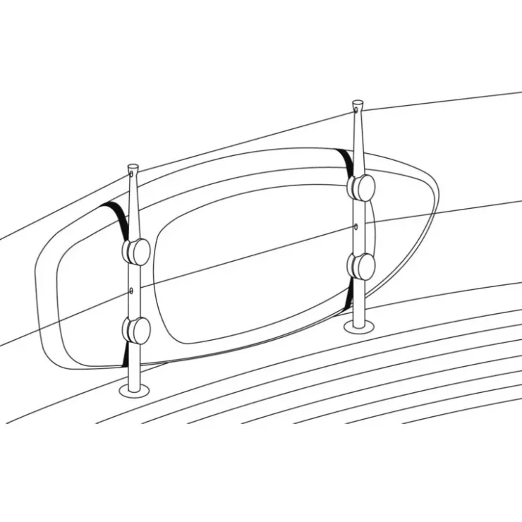 Clearance Osculati Kit sangles support SUP ou passerelle sur balcon