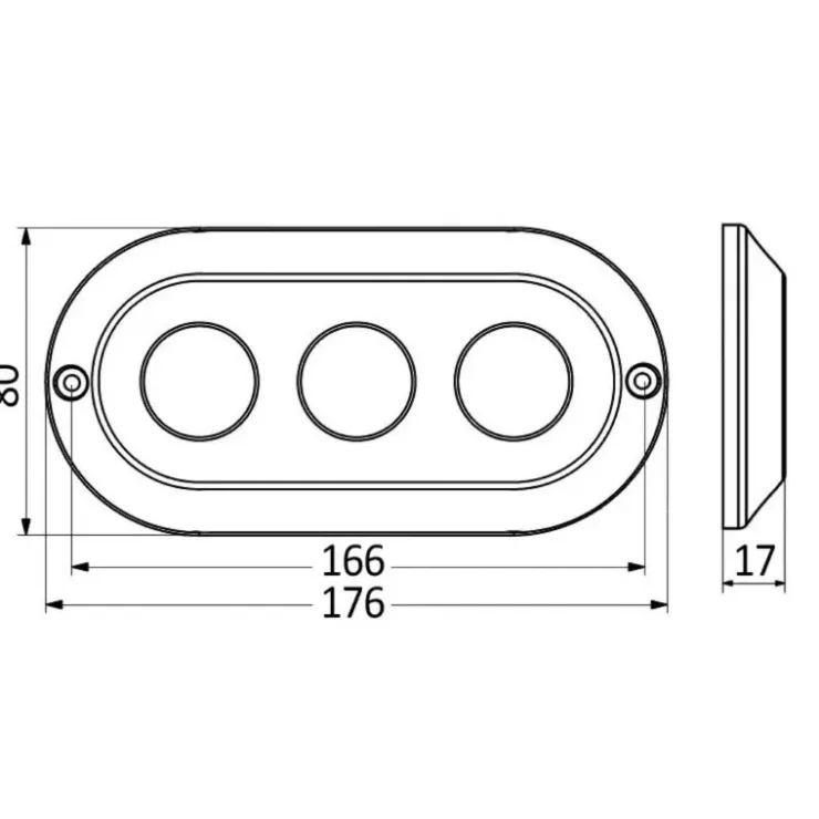 Osculati Lampe sous-marine LED 180 W