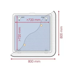 Best Osculati Moustiquaire pour panneau de pont Pour panneau de pont 520 x 520