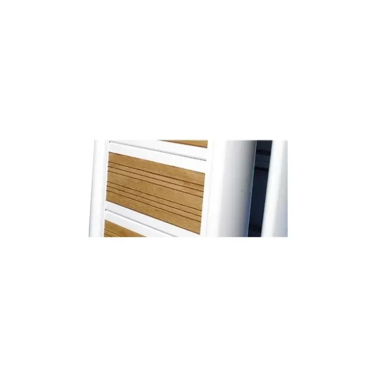 Osculati Passerelle pliante Aluminium vernis blanc et Iroko