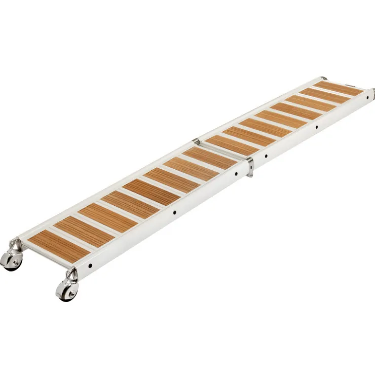 Osculati Passerelle pliante Aluminium vernis blanc et Iroko
