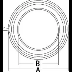 Hot Osculati Plafonnier inox LED en saillie ø 138 mm