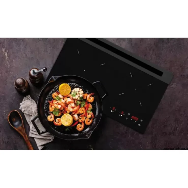 Sale Osculati Plaque cuisson gaz en verre 2 feux | 17 W