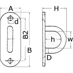 New Osculati Pontet Inox base plate