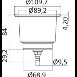 Clearance Osculati Porte-verres inox LED 12V ø 89 x P80 mm