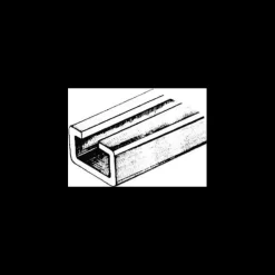Osculati Rail en aluminium & coulisses en nylon