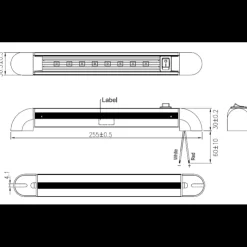 Online Osculati Réglette à LED orientable Turnstripe