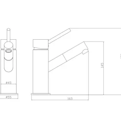 Osculati Robinet mitigeur jet orientable