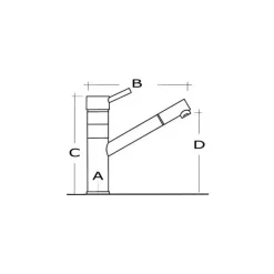 Osculati Robinet mitigeur jet orientable